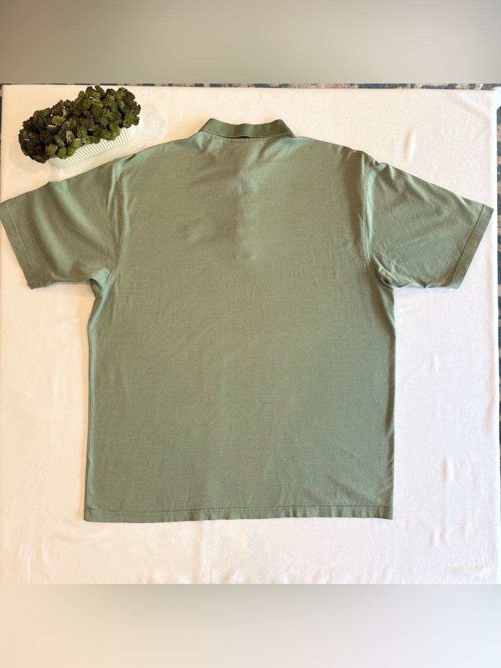 Augusta National Golf Shop Masters Polo Shirt XL Sage Green Mercerized Cotton - Picture 2 of 8
